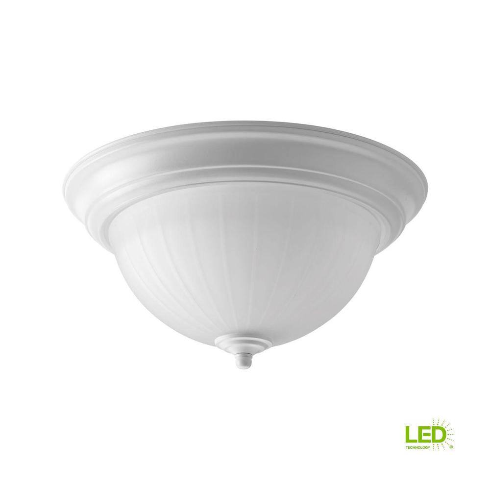 Progress Lighting 11.375 in. 1-Light White Integrated LED Flush Mount P2304-3030K9