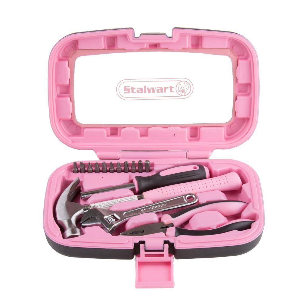 Stalwart Home Pink Tool Kit (15-Piece) M550082