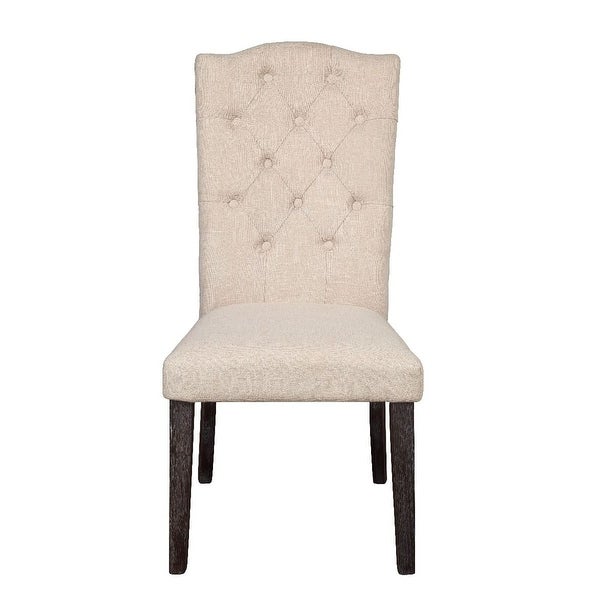 2pc Modern Linen Side Chair