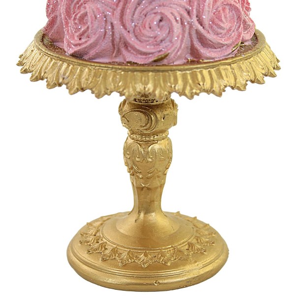 Home Decor 12 00 Inch Pink Rosette Tree 1 Figurine 12 00 Inches Tabletop Wedding Bridal Holiday 2929520 Polyresin Pink