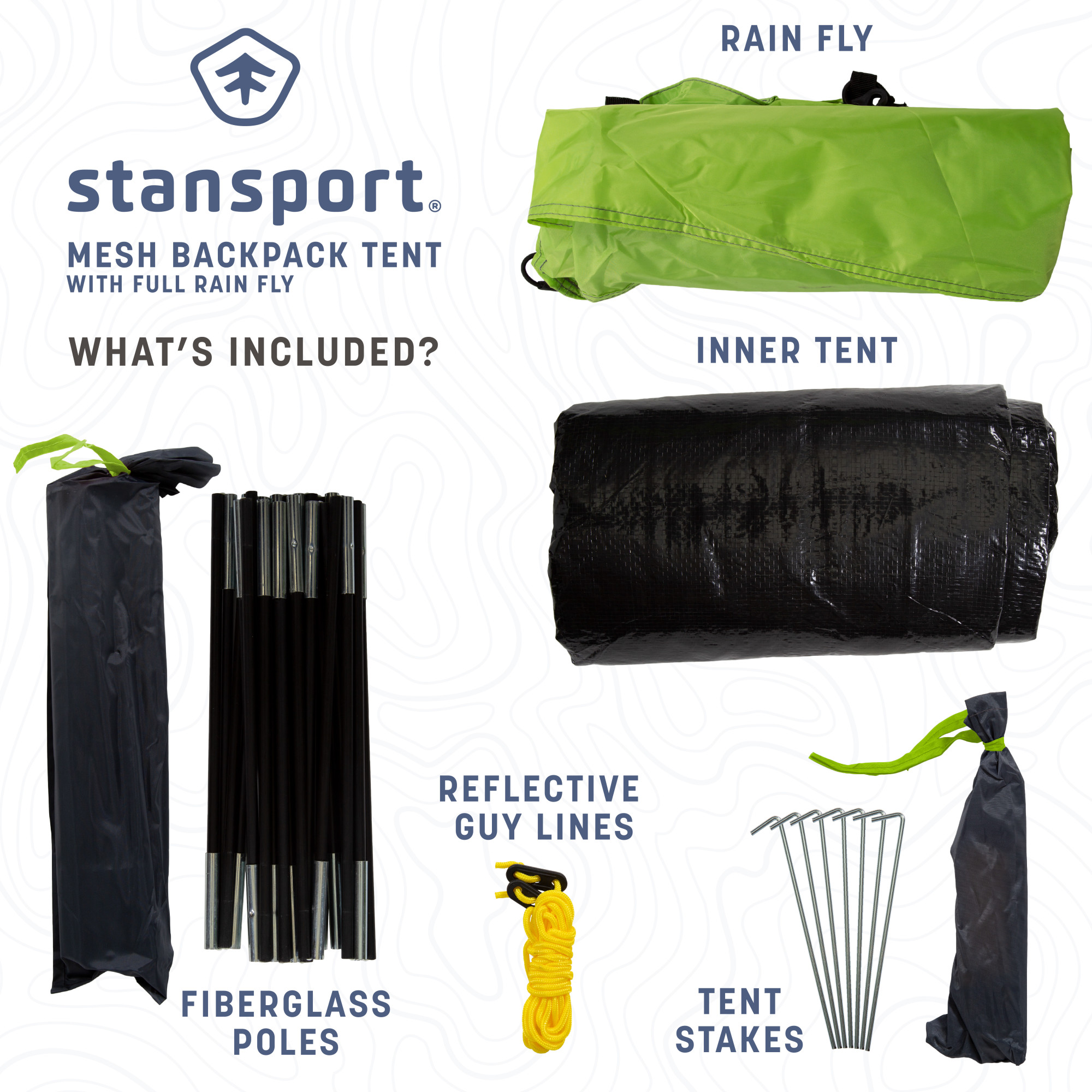 Stansport 2-Person Backpacking Tent