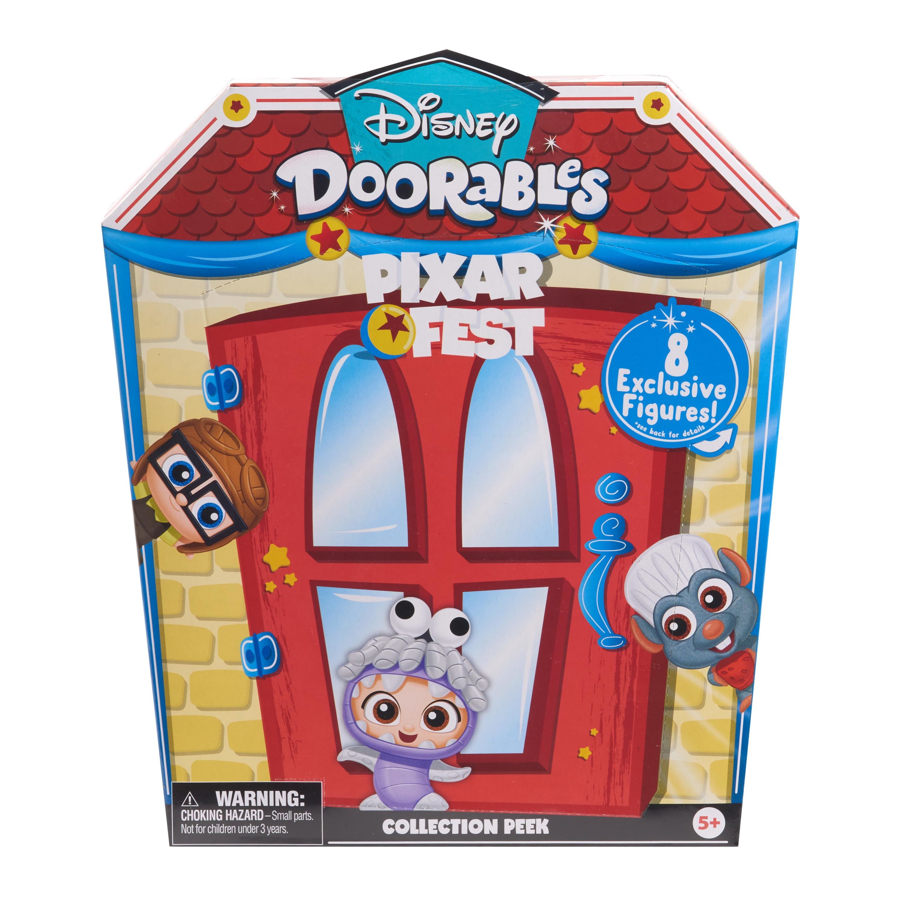 Disney Doorables Pixar Fest Collection Peek， Officially Licensed Kids Toys for Ages 5 Up， Gifts and Presents