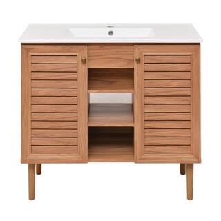 Swiss Madison Bron 36 in. Bathroom Vanity in Oak SM-BV374