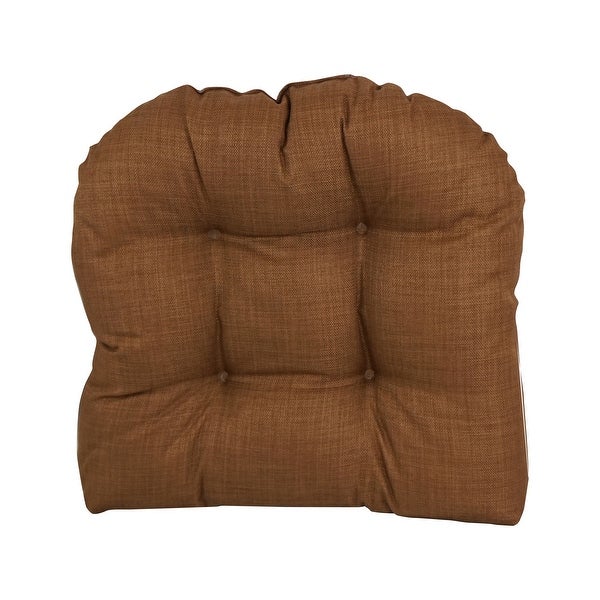 19-inch Rounded Back Tufted Indoor/Outdoor Chair Cushion