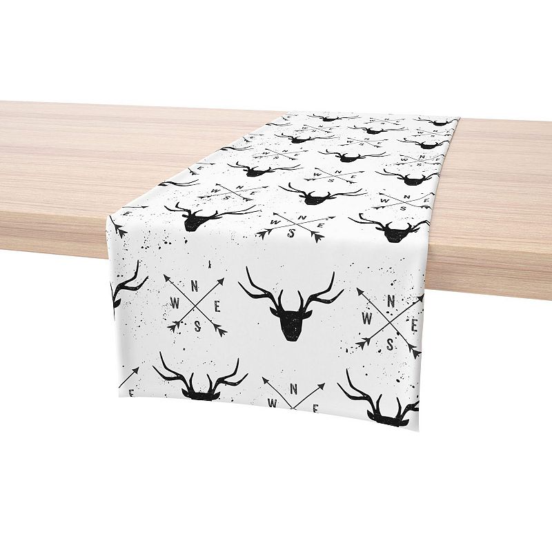 Table Runner， 100% Polyester， 14x108， Deer and Arrows