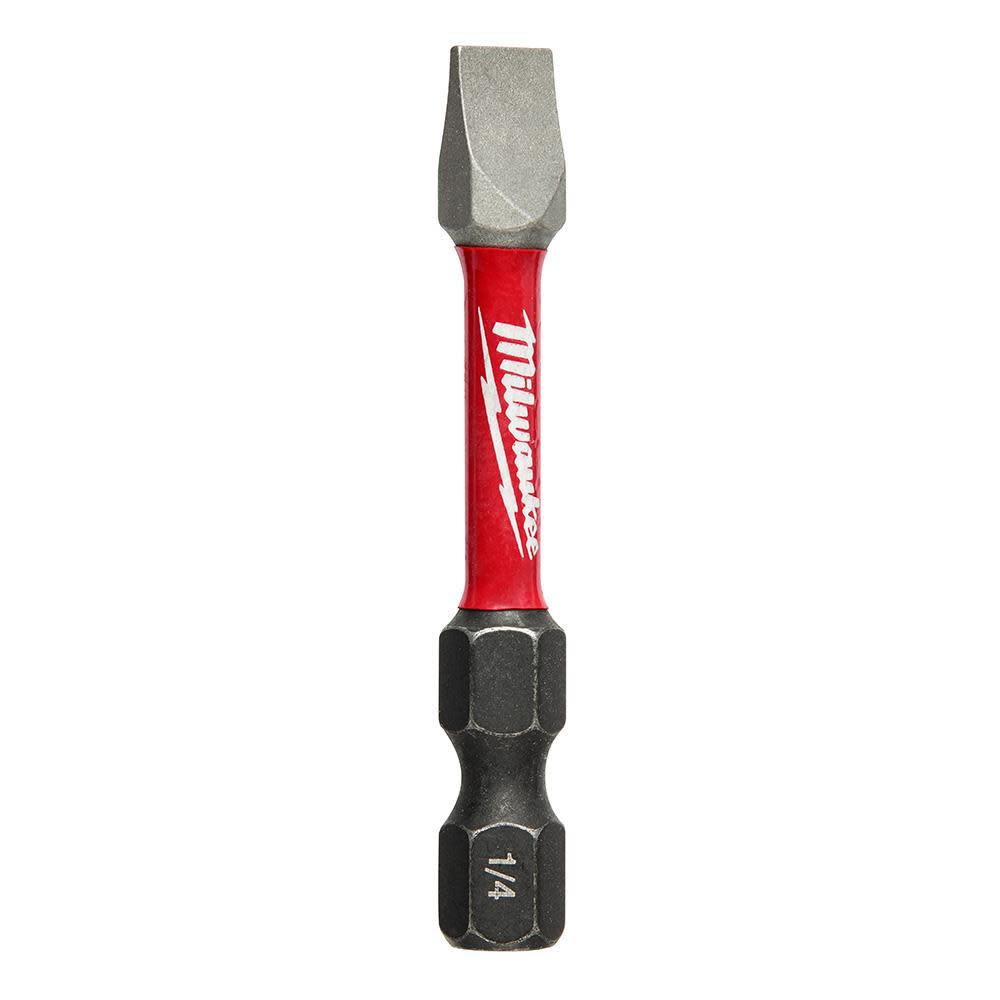 Milwaukee SHOCKWAVE 2 in. Impact Slotted 1/4 in. Power Bit 48-32-4918 from Milwaukee