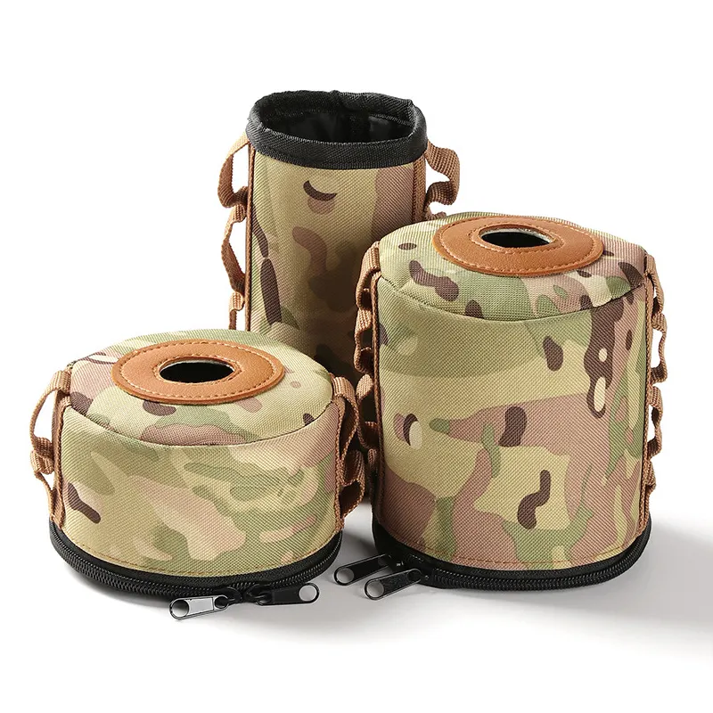 Camping Hiking Picnic Accessories Canister Cover Bag Fuel Cylinder Storage Bag Outdoor Camping Gas Tank Case