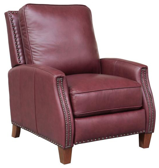 7 3155 Melrose Recliner  Wine   Contemporary   Recliner Chairs   by BisonOffice  Houzz