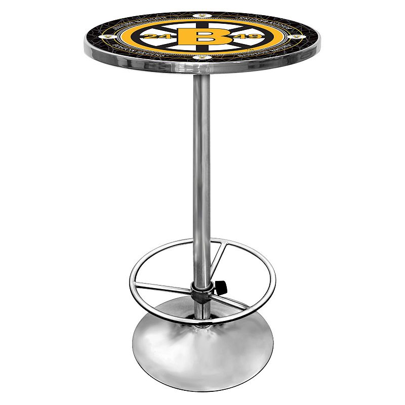 Boston Bruins Chrome Pub Table