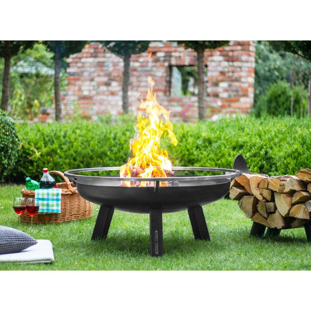 Good Directions Cook King 111265 Porto Fire Bowl 23.5 in. Dia Wood Burning Fire Pit 111265