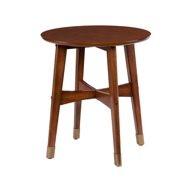 SEI Furniture Morgenstern Round Midcentury Modern Side Table