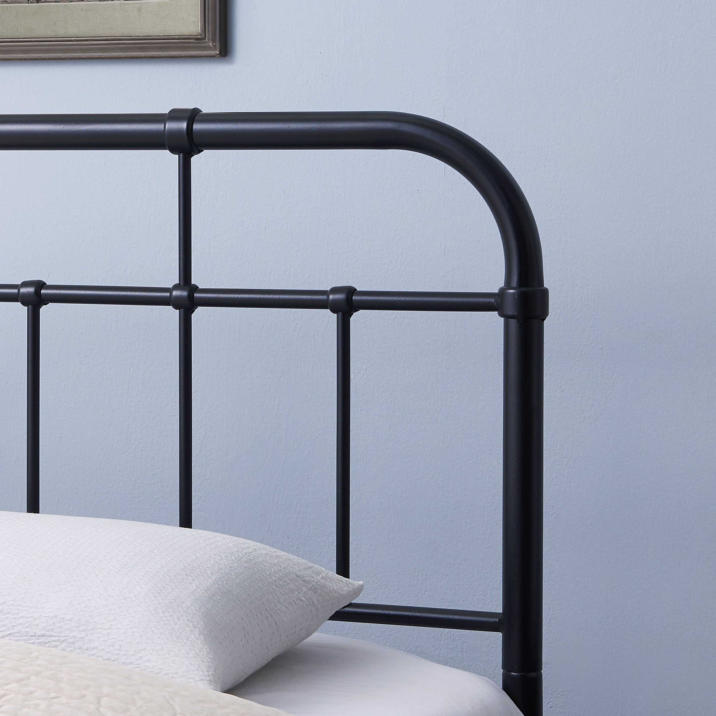 Hannah Industrial Iron Headboard