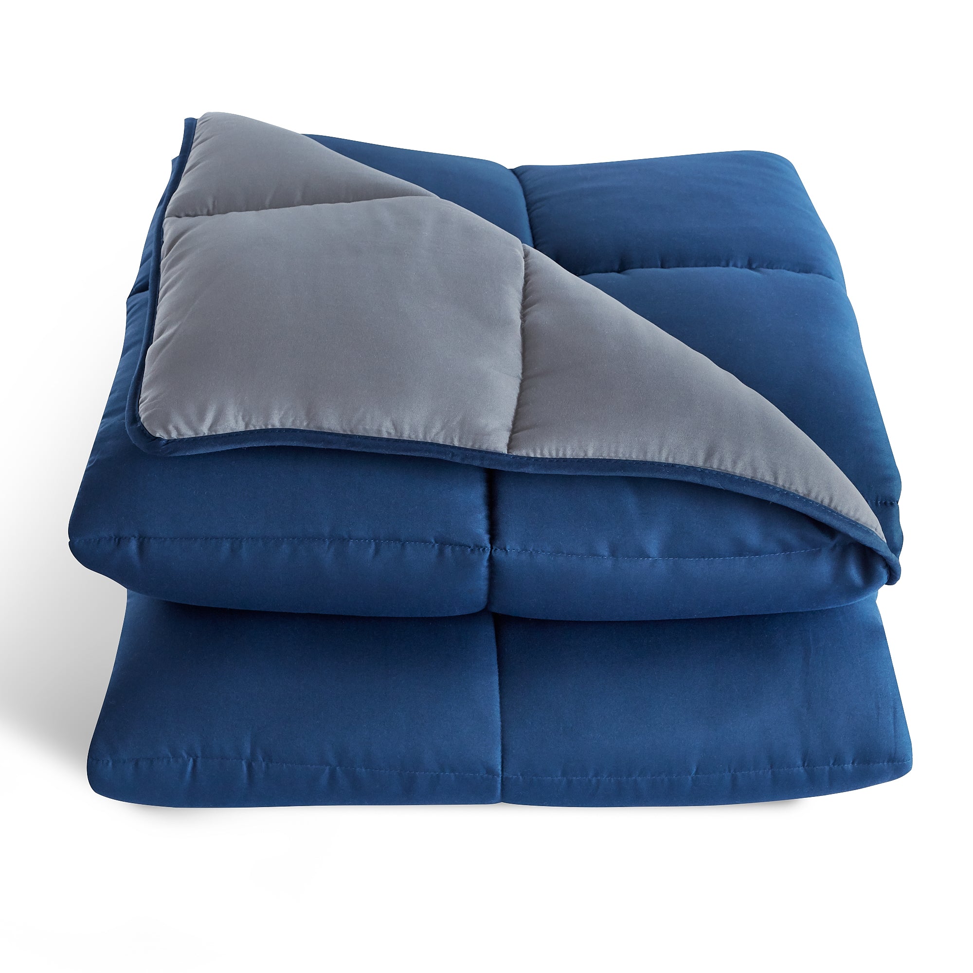 Rest Haven All-Season Down Alternative Comforter, Twin, Dark Blue/Slate