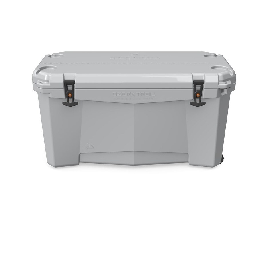 110 Qt High Performance Wheeled Hard Chest Cooler， Gray