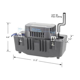 BECKETT Medium 230-Volt Condensate Removal Pump with Safety Switch and 22 ft. Max Lift BK222UL