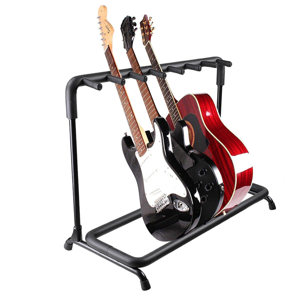 Yescom Stage Guitar Bass Stand Folding Display Rack 3/ 5/ 7/ 9 Opt