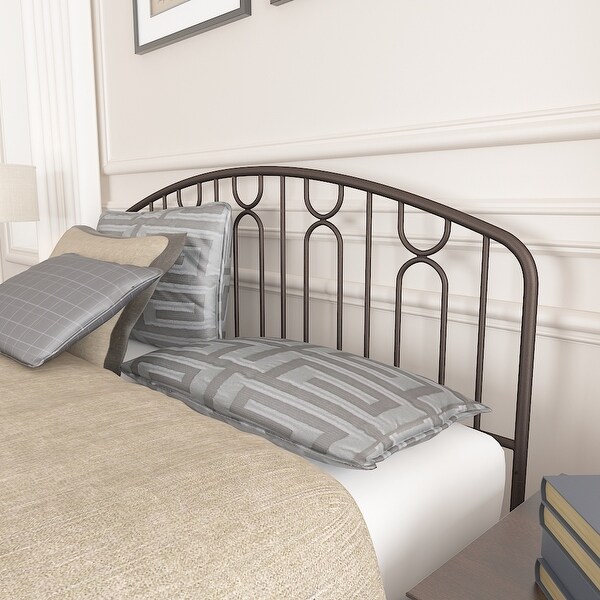 Hillsdale Furniture Riverbrooke Bronze Metal Arch Scallop Headboard - - 34579194