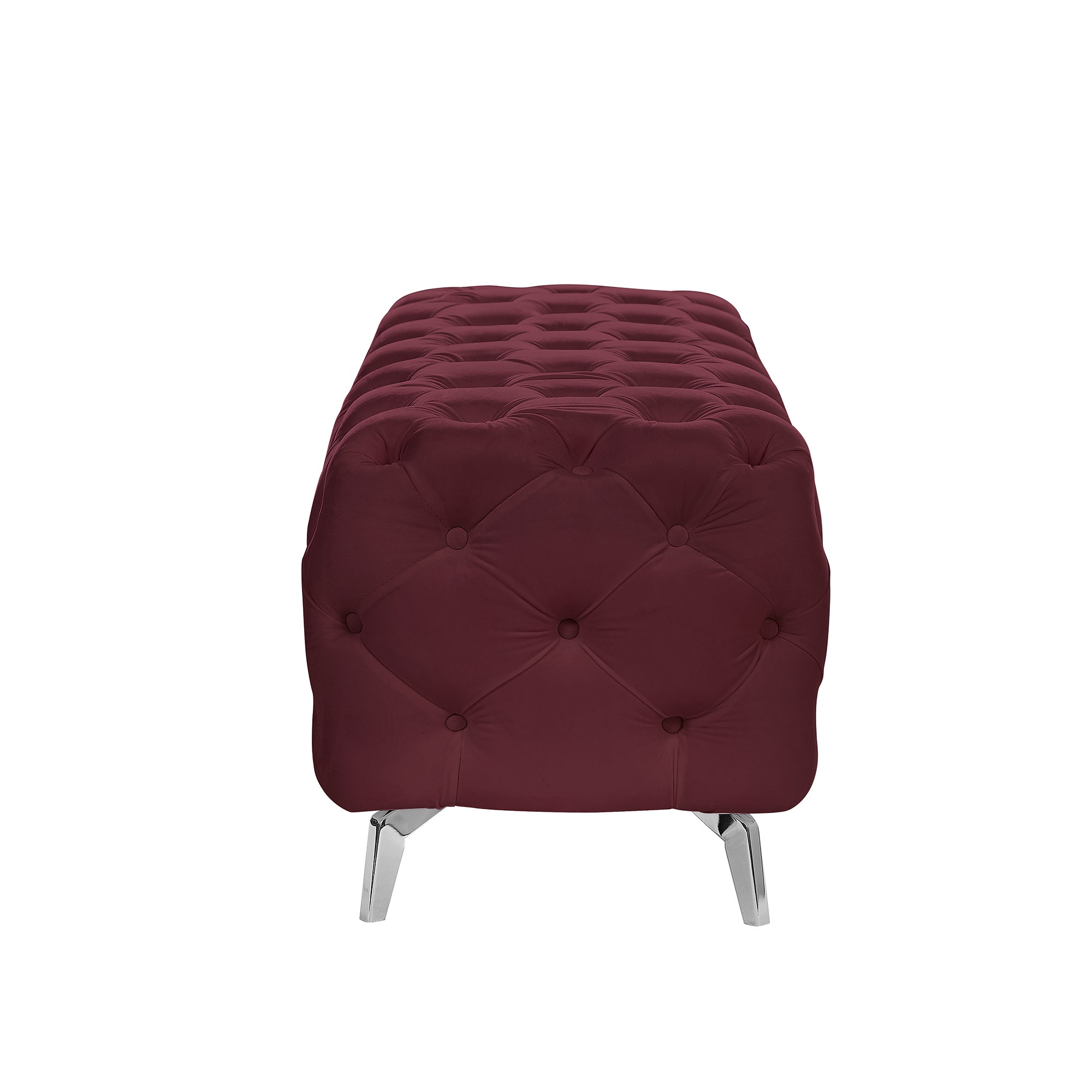 Petsdo Button-Tufted Bench, Upholstered Footrest Stool Accent Bench for Entryway Living Room Bedroom.