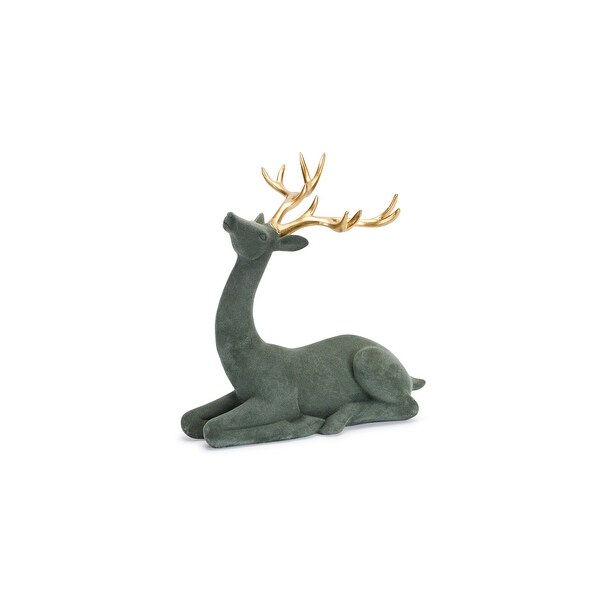 Flocked Deer (Set of 2)