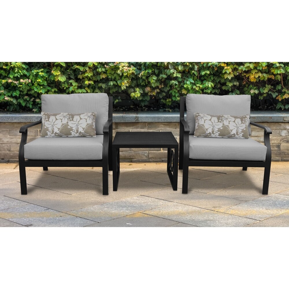 Kathy Ireland Madison Ave. 3 Piece Outdoor Aluminum Patio Furniture Set