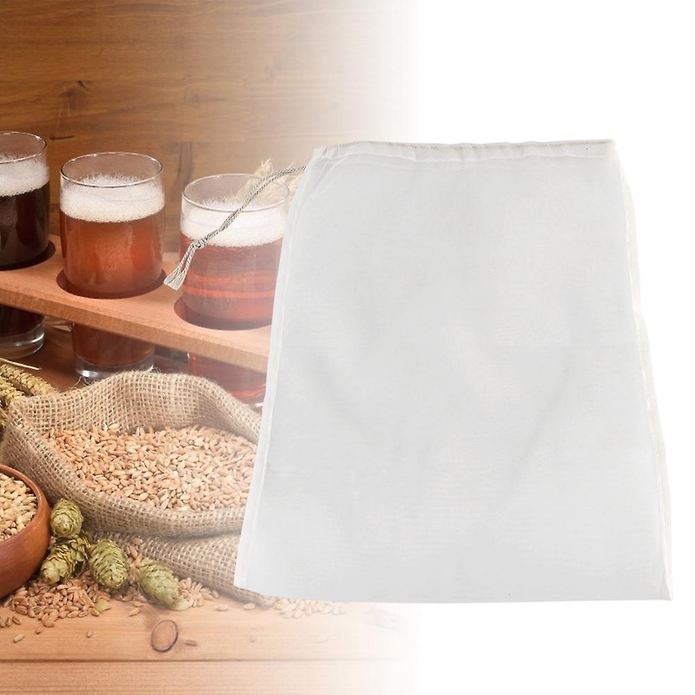 100 Mesh Food Grade Wine Filter Bag Reuseable Home Brew Beer Making(28*45cm)