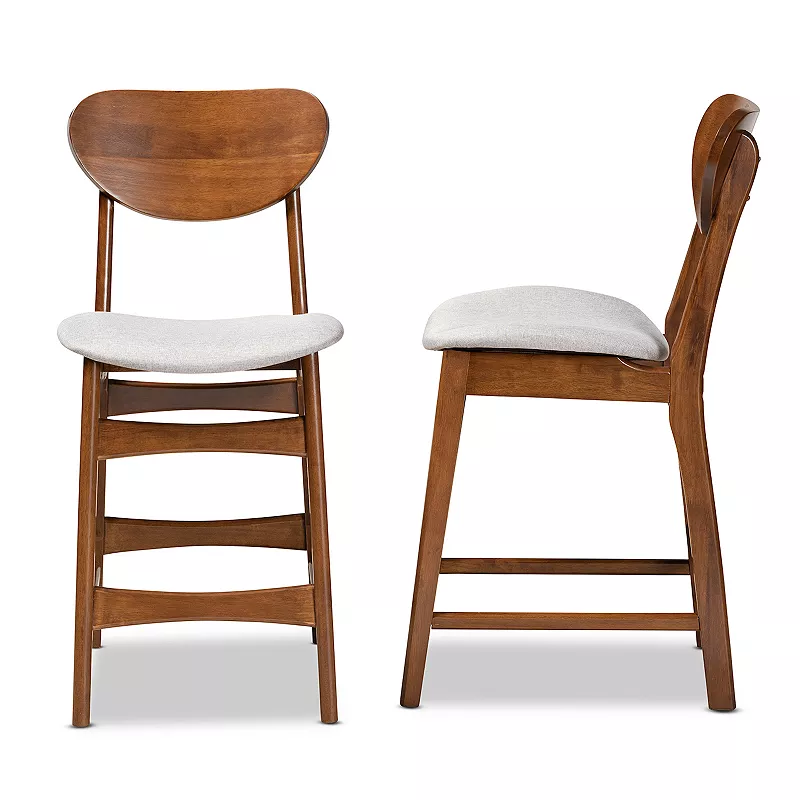 Baxton Studio Katya Counter Stool 2-piece Set