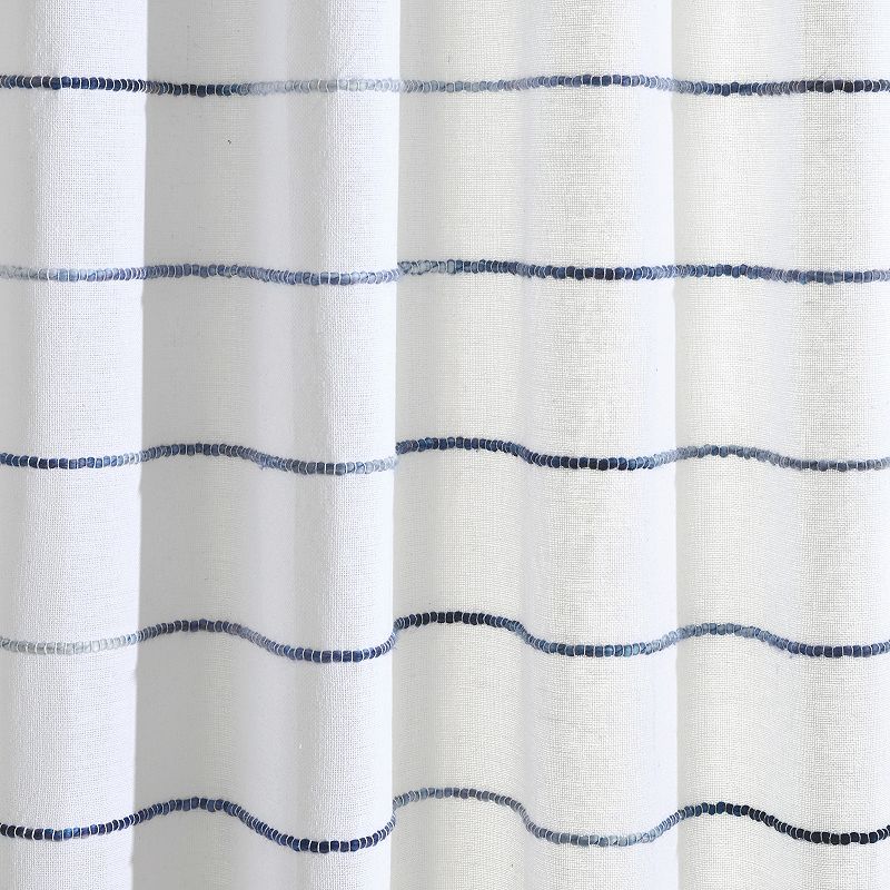 Lush Decor Ombre Stripe Yarn Dyed Cotton Window Curtain Set