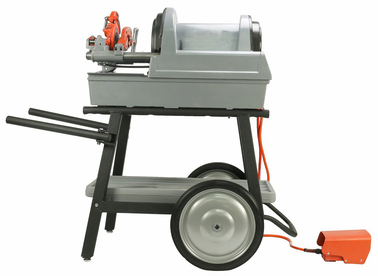 Reconditioned RIDGID 1822-I Auto Chuck Pipe Threader with 815A Dies New Cart - Affordable Tools