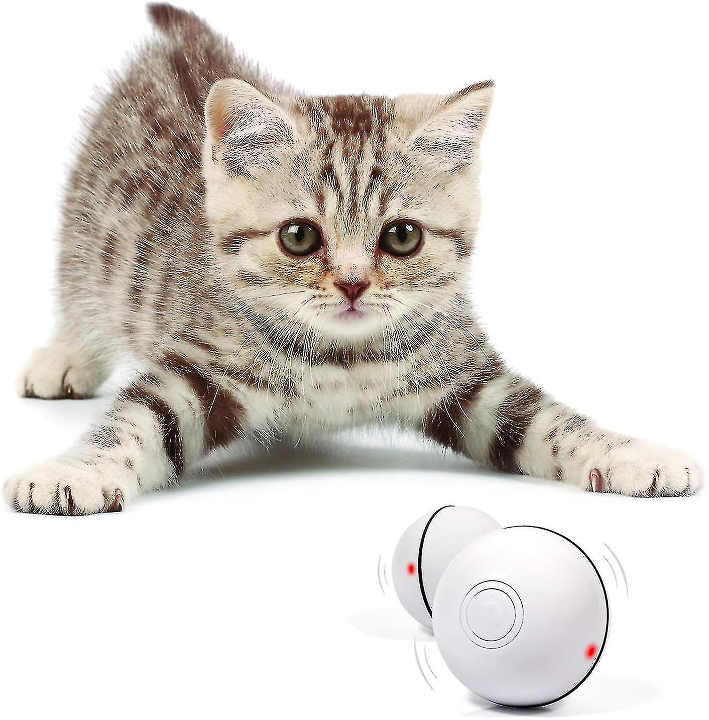 Interactive Cat Toy Self Rotating Usb Rechargeable Pet Ball
