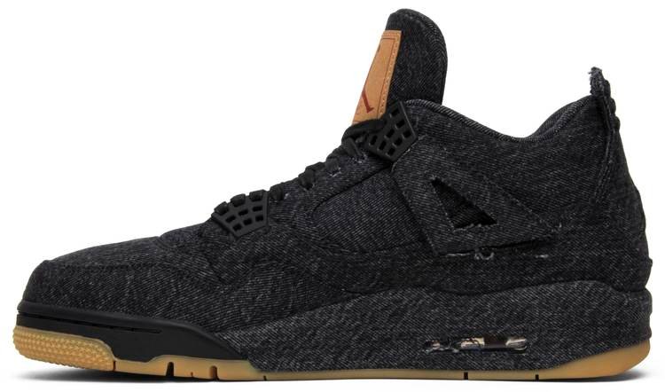 Levi's x Air Jordan 4 Retro 'Black Denim' AO2571-001