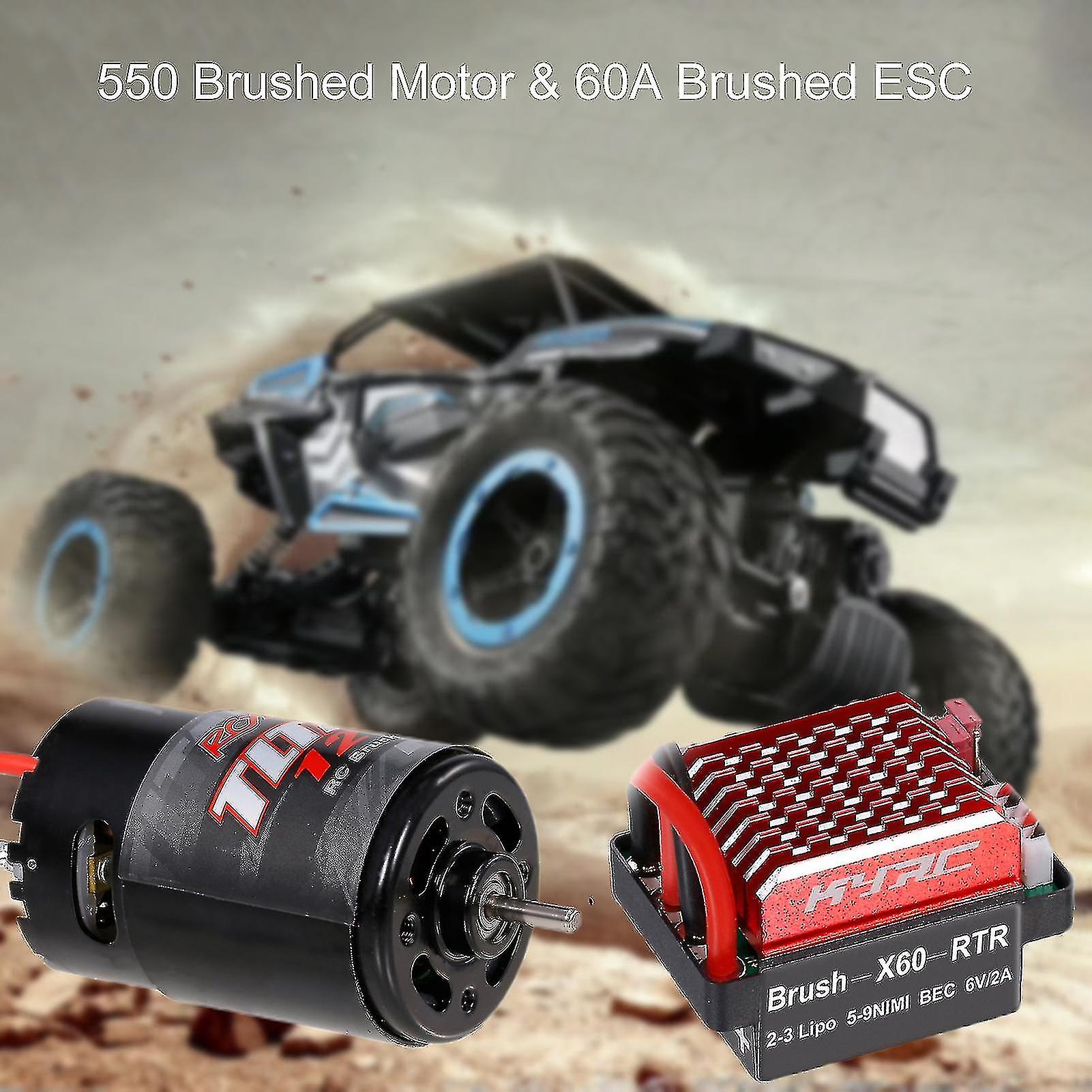 Brushed Motor Smooth Tough Corrosion-resistant Precise Stable Metal Rock Crawler Motor Esc For 550