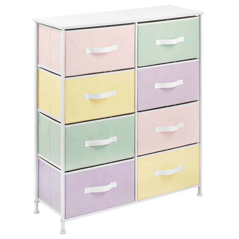 mDesign Vertical Dresser Storage Tower with 8 Drawers