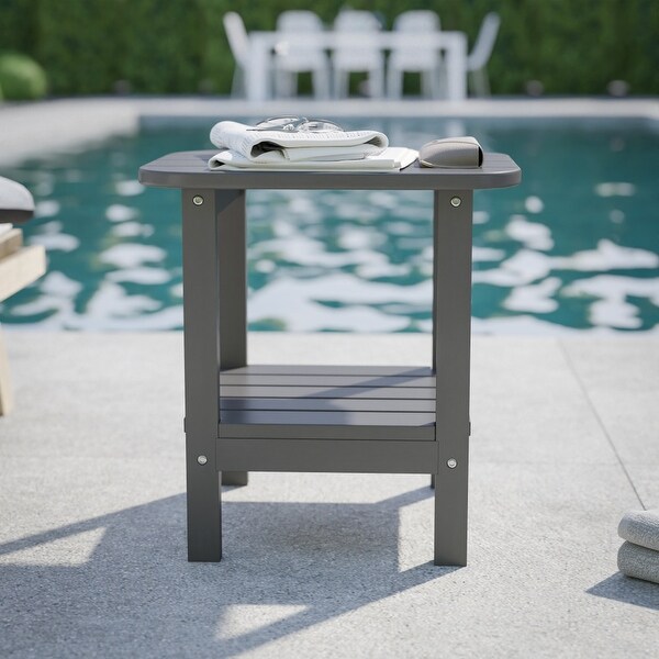 Commercial Grade AllWeather Adirondack Style Patio Side Table