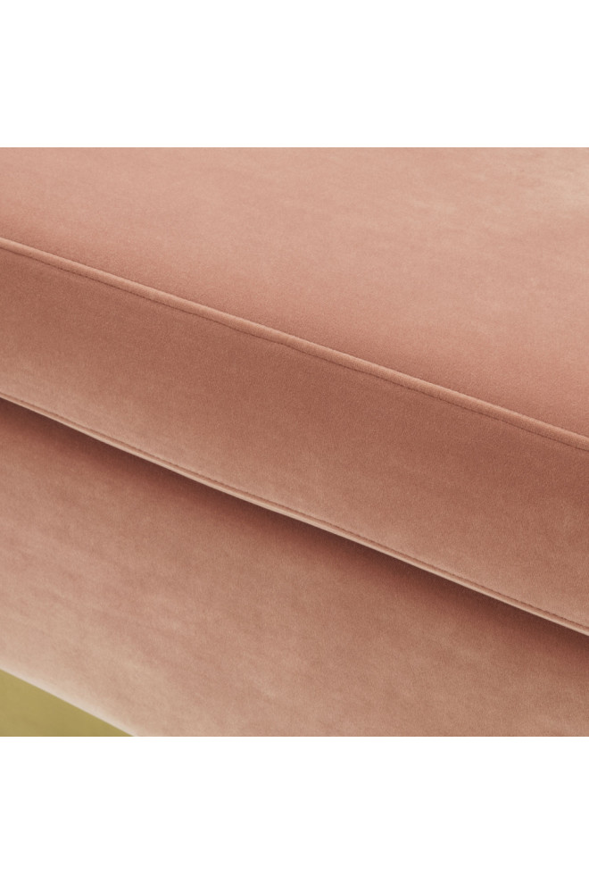 Blush Velvet Scalloped Sofa  Eichholtz Mirage   Contemporary   Sofas   by Oroa   Distinctive Furniture  Houzz