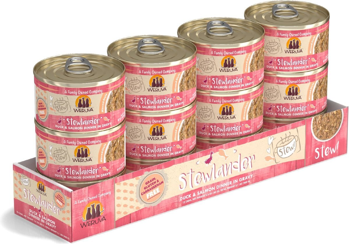 Weruva Classic Cat Stewlander Duck and Salmon in Gravy Stew Canned Cat Food