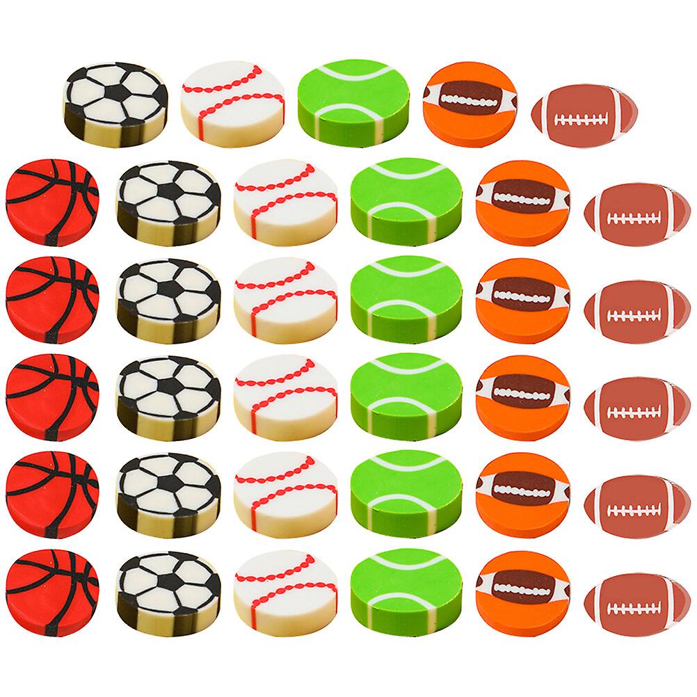 90pcs Sports Ball Shaped Erasers Pencil Erasers Party Favor Gift Erasers Reward Erasers