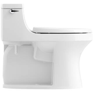 KOHLER San Souci 1-Piece 1.28 GPF Single Flush Elongated Toilet in Thunder Grey Seat Included K-5172-58