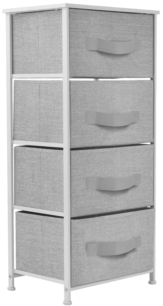 4 Drawers Chest Dresser - White