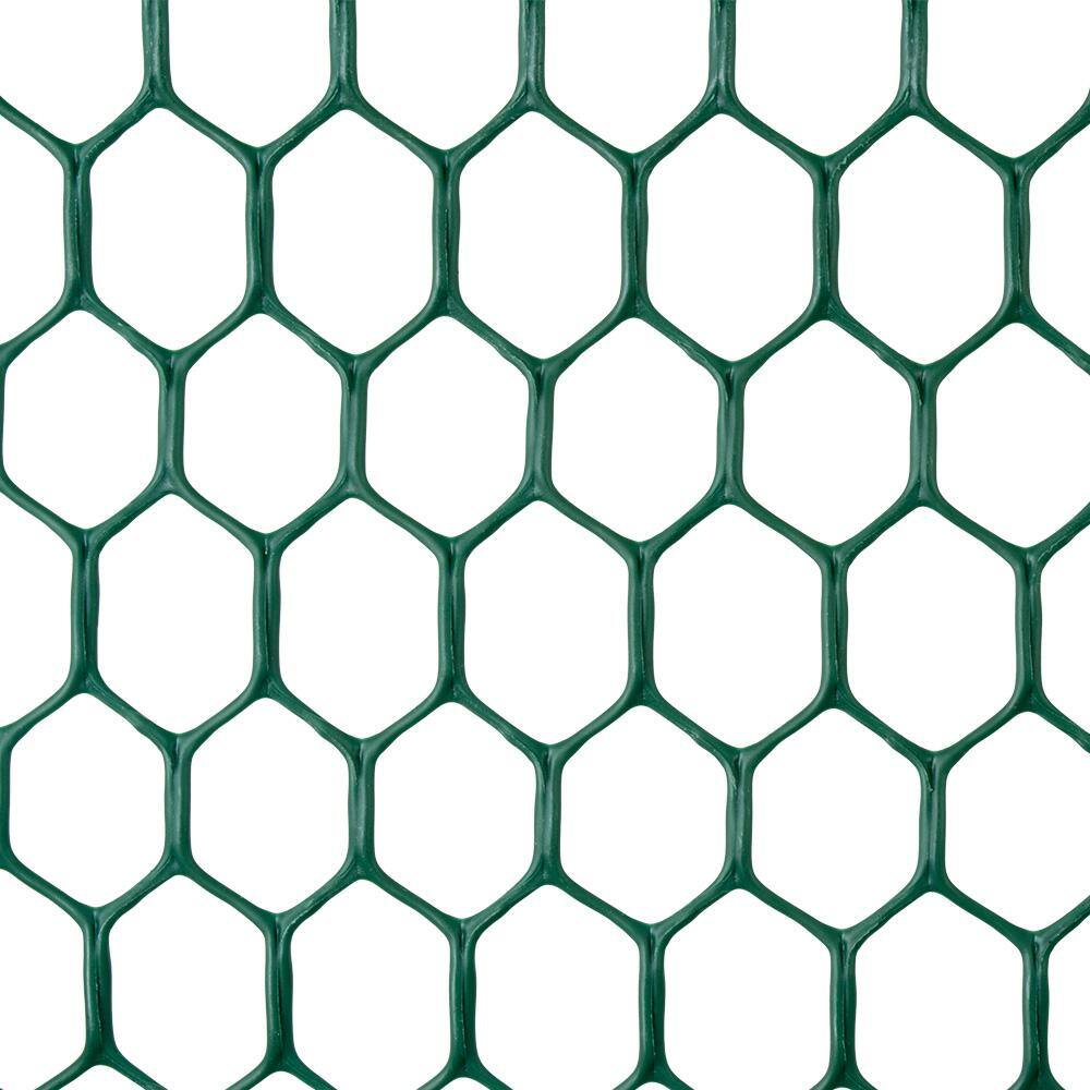 Everbilt 34 in. Mesh x 3 ft. x 25 ft. Black Plastic Poultry Netting 889240A