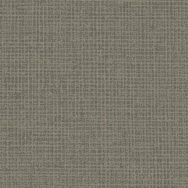 Sample Randing Weave Wallpaper in Graphite from the Moderne Collection