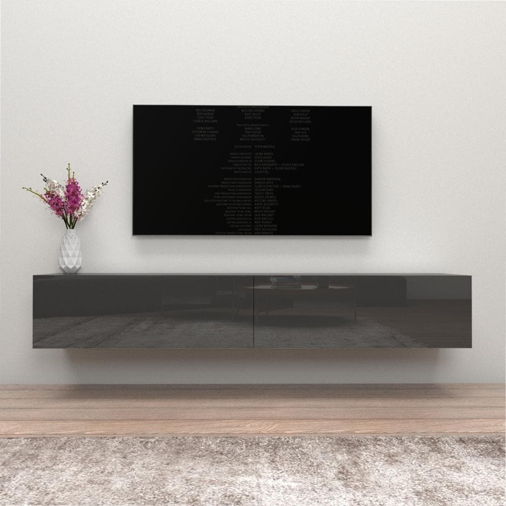 Berno 71 in. Modern Glossy Wall mounted Floating TV Stand