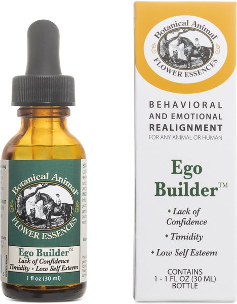 Botanical Animal Flower Essences Ego Builder Calming Pet Supplement， 1-oz bottle