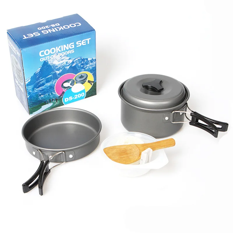 Hot Camping Cooking Pot Cookware Set for Outdoor Hiking Portable Camping  Picnic Barbecue Cookware Picnic Cookware