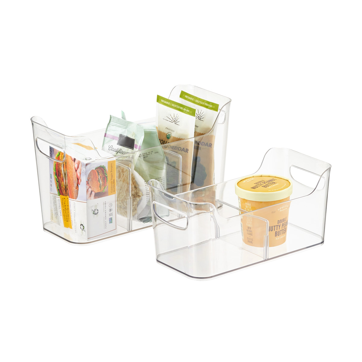 iDesign Linus Divided Freezer Bins