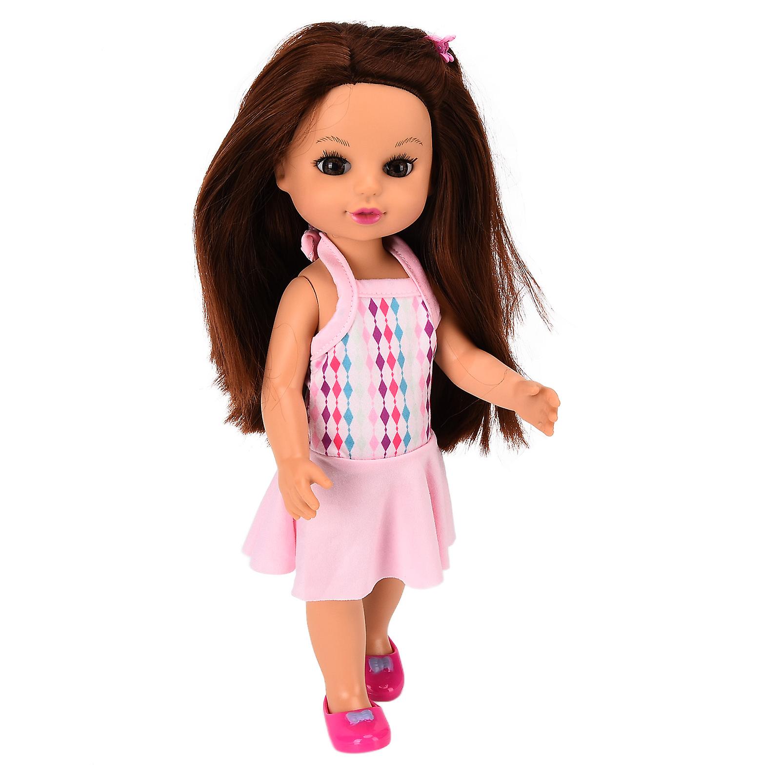 14in White Girl Doll Realistic Poseable Fashion Cute Vinyl Toys For Kids Party Gifts