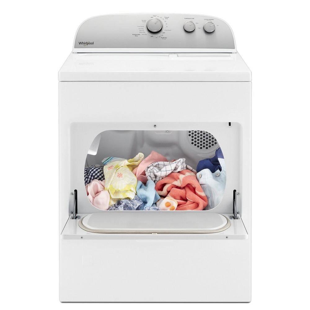 Whirlpool 7.0 cu. ft. 120-Volt White Gas Vented Dryer with AUTODRY Drying System WGD4950HW