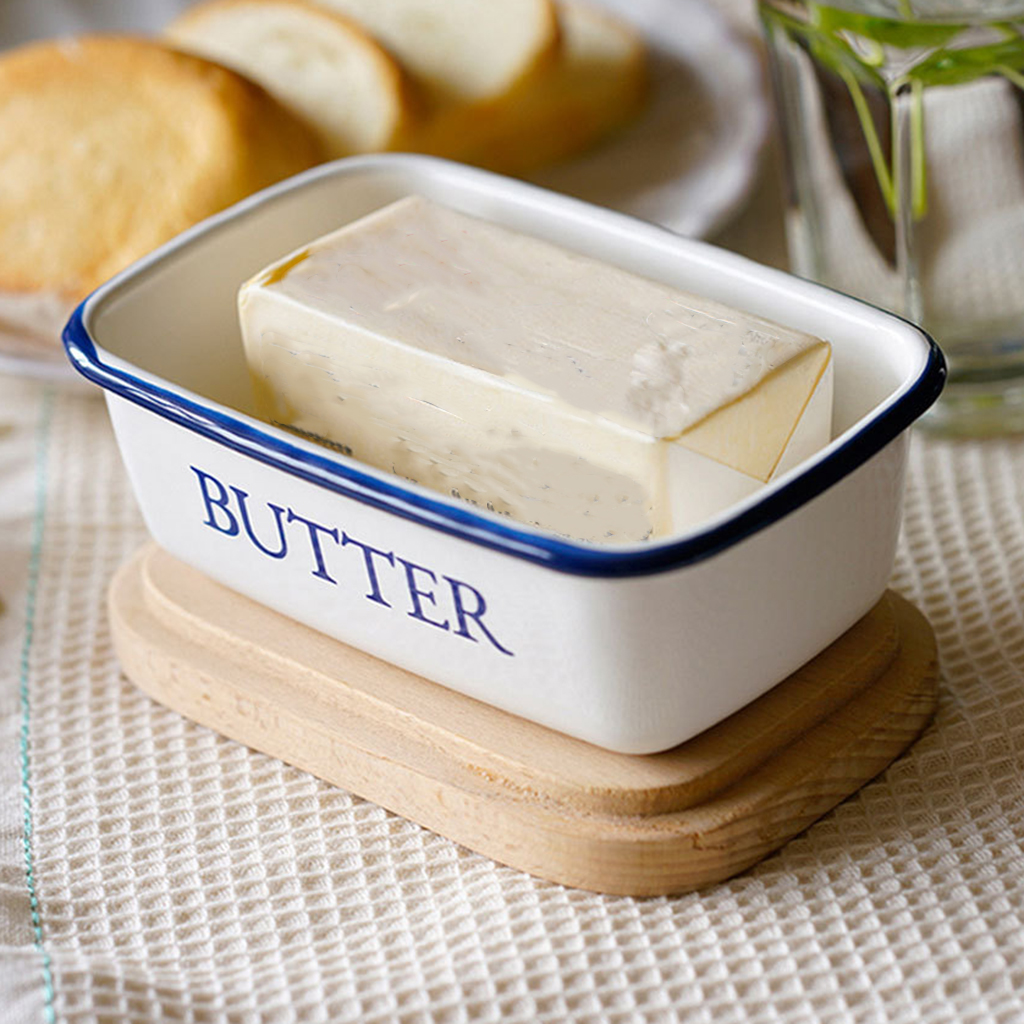 Butter to clean Holder Airtight Large for Refrigerator Kitchen Butter