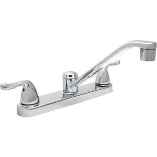 Glacier Bay Constructor 2-Handle Standard Kitchen Faucet in Chrome HD67099-0A01