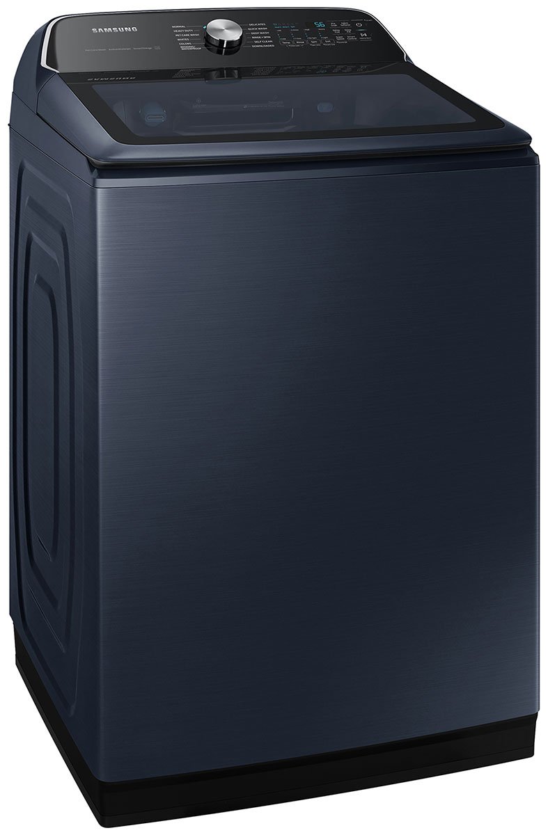  5.4 Cu. Ft. Smart Top Load Washer with Pet Care Solution and Super Speed Wash in Brushed Navy