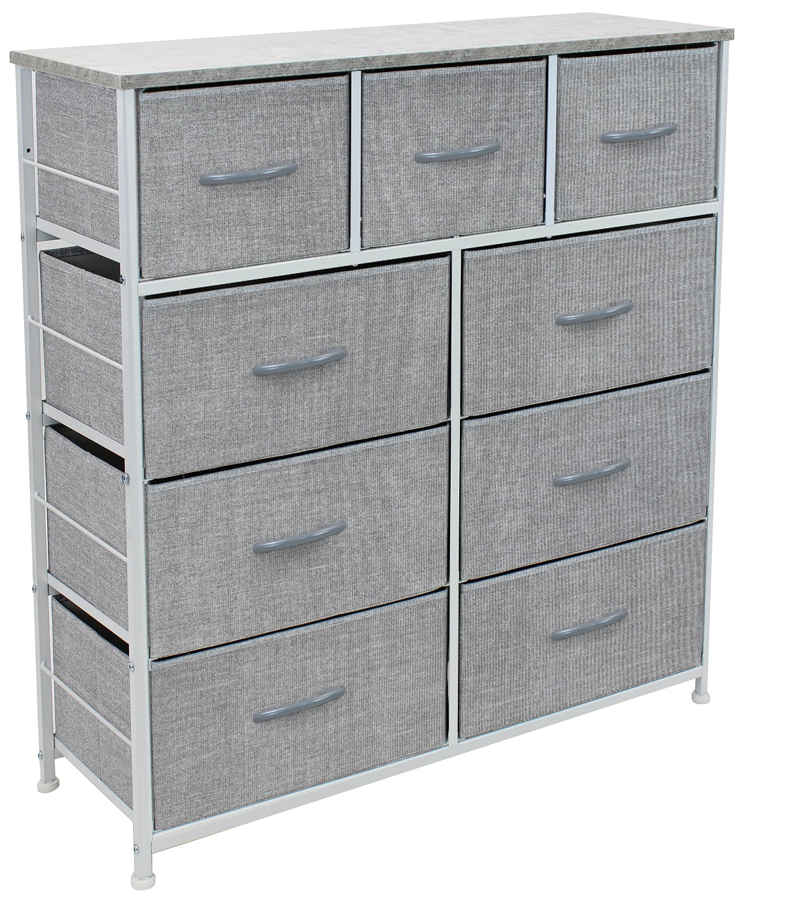 Sorbus Dresser with 9 Drawers- Grey